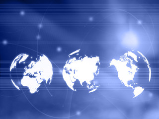 world map technology style..