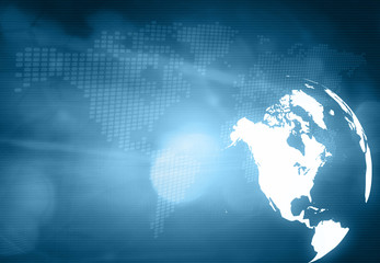 America map technology style artwork for your design