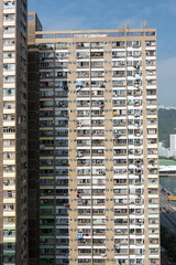 Public estate  in the morning in Hong Kong
