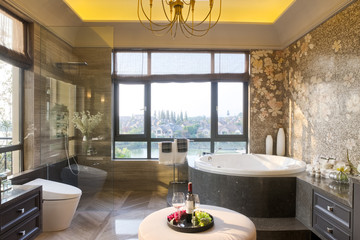 interior of modern bathroom