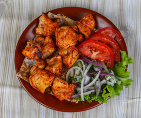 Chicken skewers