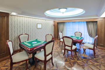 interior of luxury recreation room
