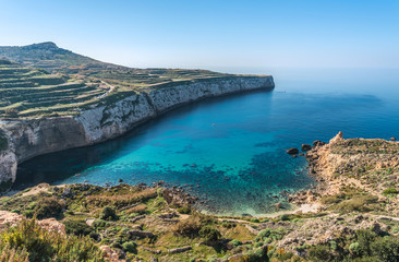 Fototapeta premium Fomm ir-Rih in the North West coast of Malta