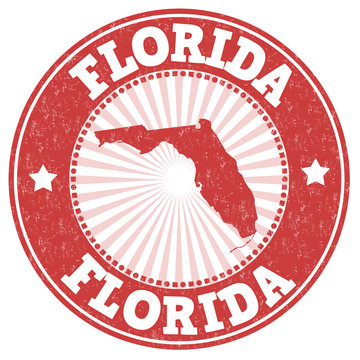 Florida grunge stamp