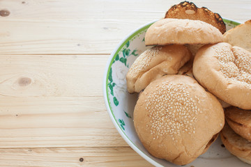 hamburger pork Fried egg