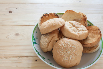 hamburger pork Fried egg