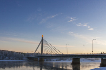 Bridge over Kemijoki river