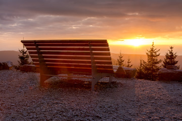 Sonnenuntergang am Buchkopfturm