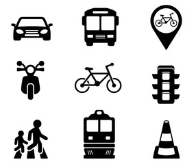 set of road signs