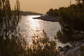 Sunset over Kornati Islands