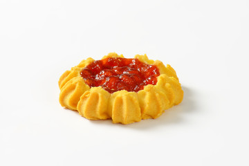 Jam filled cookie