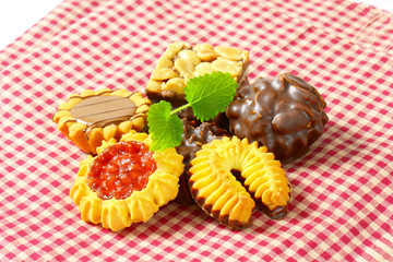 Variety of butter cookies