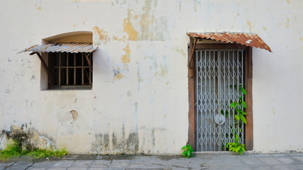 Obraz na płótnie Canvas Penang UNESCO heritage Door and Window