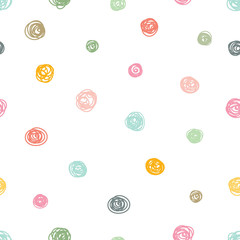 Happy polka dot. Cute background.