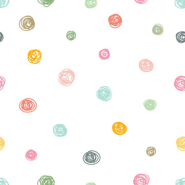 Happy polka dot. Cute background.