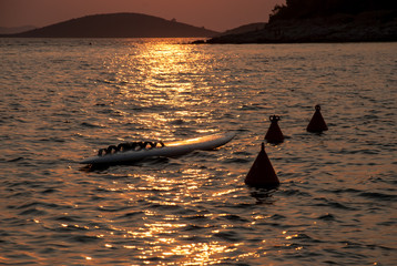 Sunset over Kornati Islands