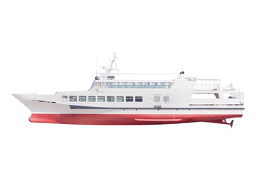 The image of a passenger boat