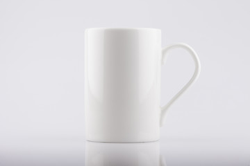The blank White Cup  on white background