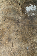  old cracked cement