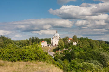 Fototapeta na wymiar View of the architectural ensemble of the XVIII century. Liškiava. Lithuania