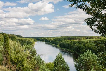 View of the river Neman. Liskiava. Lithuania