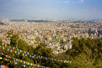 Kathmandu city view from Swayambhunath, Nepal