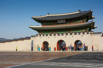Gate of Gyeongbokgung Palace in Seoul, South Korea