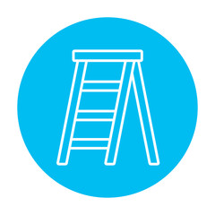 Stepladder line icon.