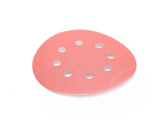 Abrasive wheel isolated on white background