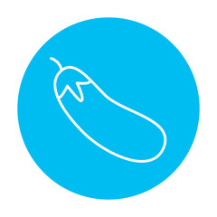 Eggplant line icon.