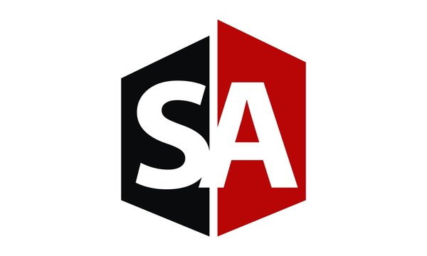 Letter SA Modern Logo
