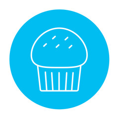 Cupcake line icon.