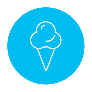 Ice cream line icon.