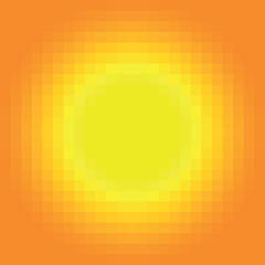 piksel, słońce