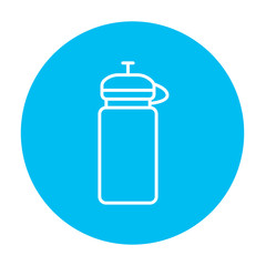 Sport water bottle line icon.