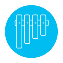 Vibraphone line icon.