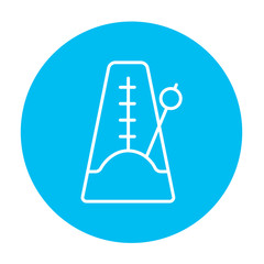 Metronome line icon.