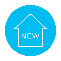 New house line icon.