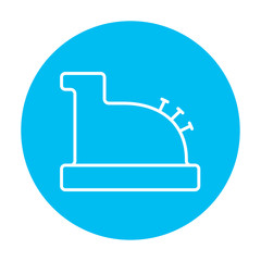 Cash register machine line icon.