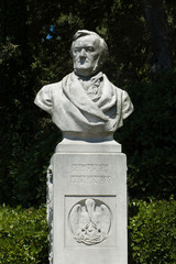 Richard Wagner bust of great music composer ride of valkyries 