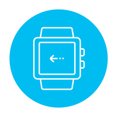 Smartwatch line icon.