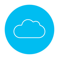 Cloud computing line icon.