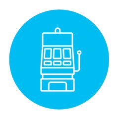 Slot machine line icon.