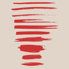 Obraz premium red brush strokes - the perfect backdrop for your text