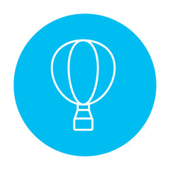 Hot air balloon line icon.
