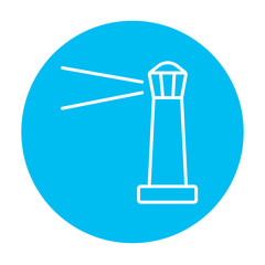 Lighthouse line icon.