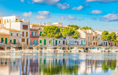 Picturesque view of a old fishing village at Spain