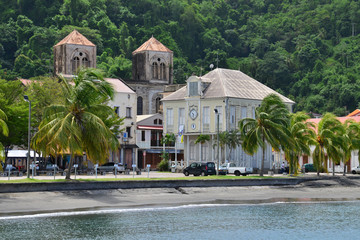 Caribbean, , the picturesque city of Saint Pierre in West Indies