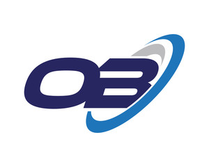 OB Swoosh Letter Business Logo