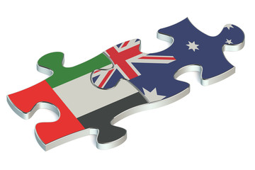 Australia and United Arab Emirates puzzles from flags